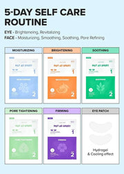 I Dew Care Korean Skin Care Set Trio - Vitamin To Glow Pack + Korean Sheet Mask Pack 5-Day Eye&Face Multi-masking Set - Ho...