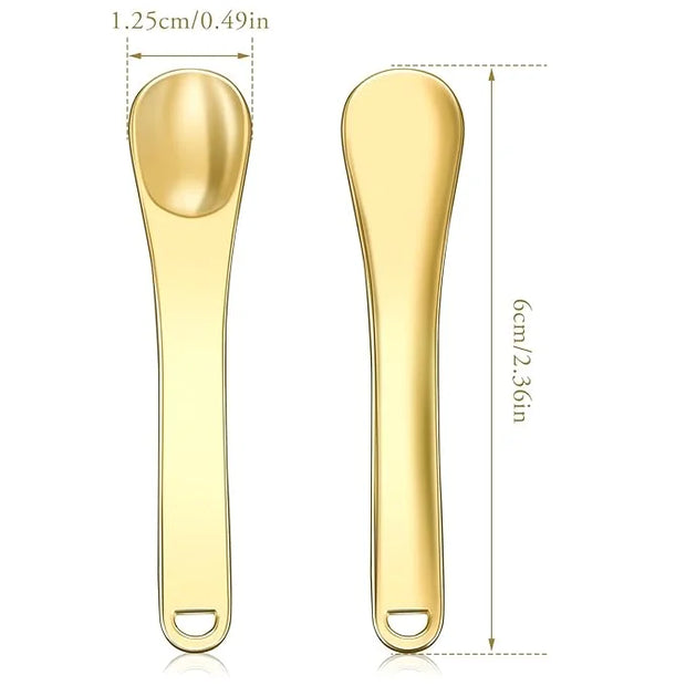 Mini Metal Makeup Spatula Skin Care Cosmetic Spoon Reusable Applicator, Beauty Scoop for Facial Cosmetic for Face Mask Cre...