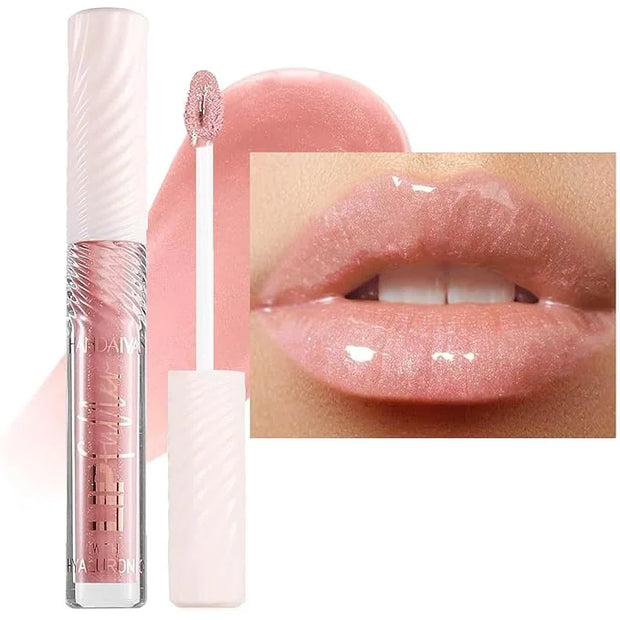 pink Honey Lip GlossTinted Glitter Lipgloss Lip Oil Teens Moisturizing Lipstick Lip Balm High Shine And Vegan Plumping Lip...