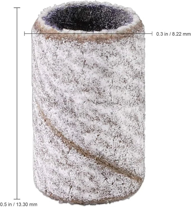 100 Pieces Large Nail Sanding Bands Professional Nail Manicure Great Fit for Nail Drill Bits for Acrylic Nails (240 Grit, ...