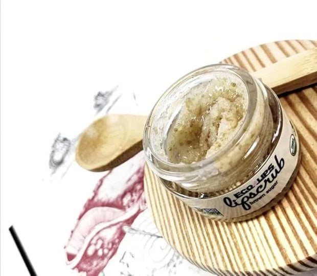 Eco Lips LIP SUGAR SCRUB 2 Pack (2-0.5oz jars) 100% Organic Lip Care Treatment with Organic Sugar & Coconut Oil - Gently E...