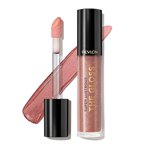 Revlon Super Lustrous Lip Gloss, Non-Sticky, Hydrating, High Shine Finish, Rosy Future, 0.13 oz - Product Image