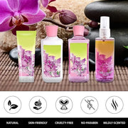 Sweet Pea Bath & Body Kit, 3 Fl Oz, Ideal Skincare Gift Home Spa Set, Includes Body Lotion, Shower Gel, Body Cream, and Fr...