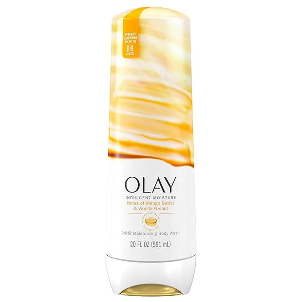 Olay Body Wash for Women, Indulgent Moisture, 24hr Moisturizing & Nourishing Formula, Infused with Vitamin B3 Complex, Lux...