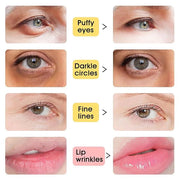 Adofect 40 Pairs Under Eye Patches and Lip Mask 24K Gold Eye Mask for Puffy Eyes Collagen Lip Masks and Crystal Eye Mask R...