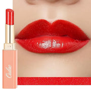 Oulac Moisture Shine Red Lipstick for Women, 2 in 1 Shimmer Lipstick & Lip Balm, Hydrated Juicy and Glossy Lip Color for D...