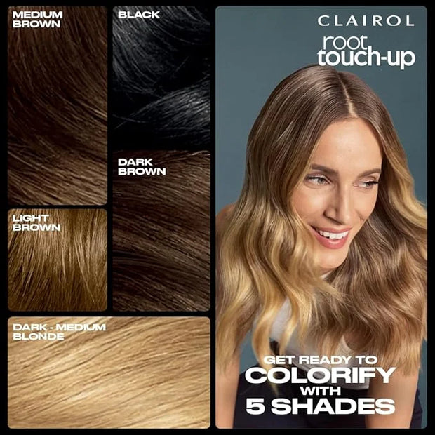 Clairol Root Touch-Up Color + Volume 2-in-1 Temporary Spray, Light Brown Hair Color, Pack of 1 - Product Image