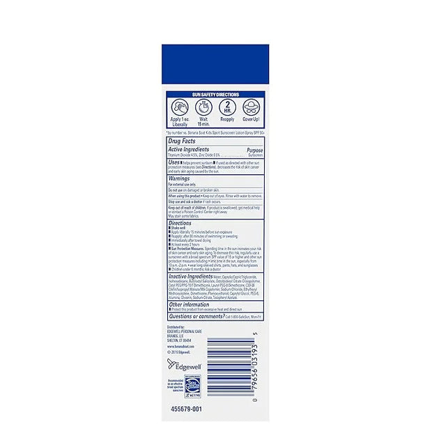 Banana Boat Kids 100% Mineral Sunscreen Lotion SPF 50, Twin Pack | Kids Sunscreen, Kids Sunblock, Banana Boat Mineral Suns...