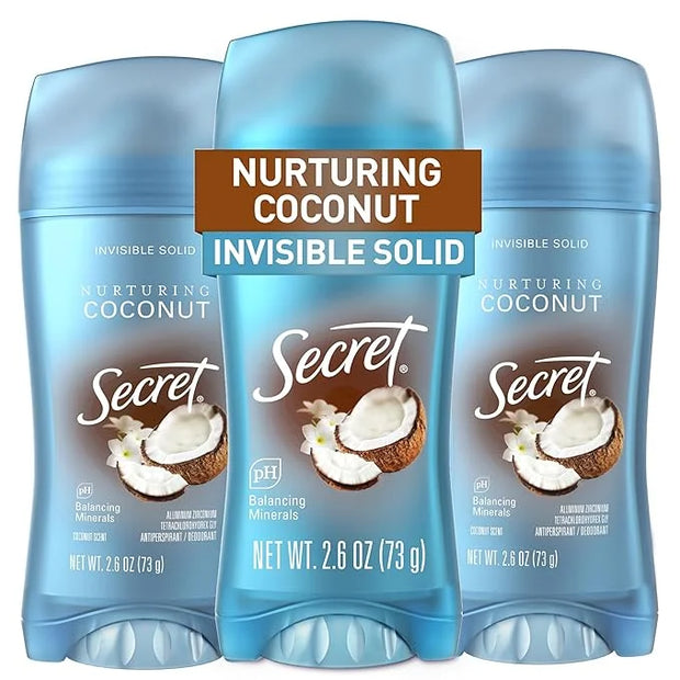 Secret Fresh Antiperspirant Deodorant for Women, 72hr Breathable Sweat & Odor Protection, Instant Freshness & Gentle, PH B...
