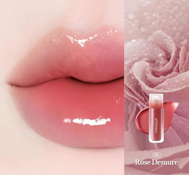 MILKTOUCH Dew Stain Sheer Lip Gloss (06 Rose Demure, 0.14 Fl Oz (Pack of 1)) - Product Image