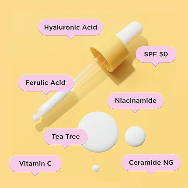 ZitSticka MEGASHADE Sunscreen Serum for Face w/SPF 50-30ml UVA/UVB Protection - Ideal Skin Care for Breakout Prone & Sensi...