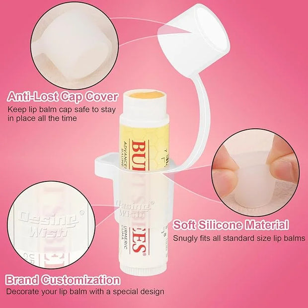 Desing Wish Silicone Lip Balm Holder Black