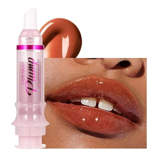 Plumping Lip Oil with Fresh Ginger Extract - Instant Fuller Lips, Ultra-Hydrating & Nourishing Glossy Lip Glow Oil, Lip Pl...