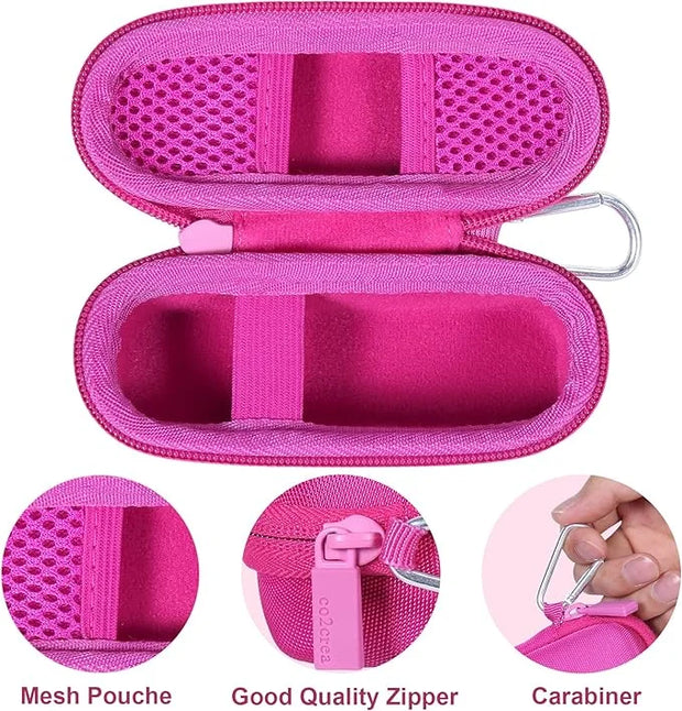 co2CREA Hard Case and Replacement Head Compatible with Finishing Touch Flawless Facial Hair Remover Electric Face Razor fo...