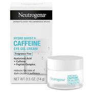 Neutrogena Hydro Boost + Eye Cream for Dark Circles & Puffiness, Under Eye Cream with Caffeine, Hyaluronic Acid and Peptid...