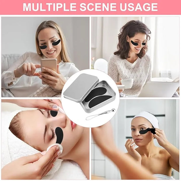 Reusable Eye Patch, Silicone Reusable Eye Gel Pads Eye Wrinkle Patches Under Eye Mask, Plump Fine Lines & Wrinkles with Me...