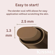 Heroine Make by KISSME Soft Define Waterproof Cream Pencil Eyeliner, Long-Lasting Natural Shades, 0.1g Punched Eyeliner Ov...