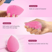 BEAKEY Latex-Free Blender Makeup Sponge for Blending, Pink
