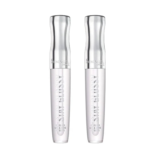 Rimmel Stay Glossy 6 Hour Lip Gloss, Seduce Me, 0.18 Fl Oz , 2 Count (Pack of 1) - Product Image