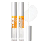 3 PACK Lip Oil Gloss, Hydrating Non-Sticky Lip Oil, 100% Natural Oil Clear Lip Gloss, Lightweight Lip Moisturizer (Gold & ...