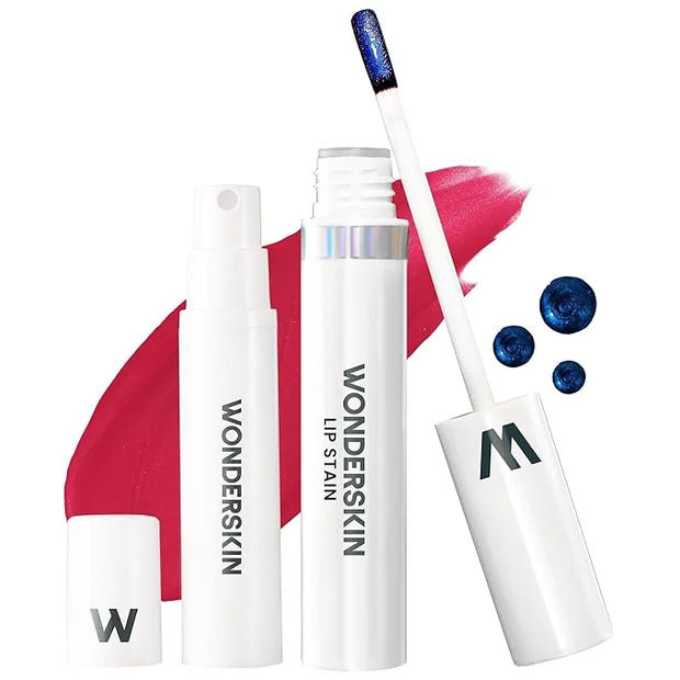 Wonderskin Wonder Blading Lip Stain Peel Off and Reveal Kit - Long Lasting, Waterproof Pink Lip Tint, Transfer Proof Natur...