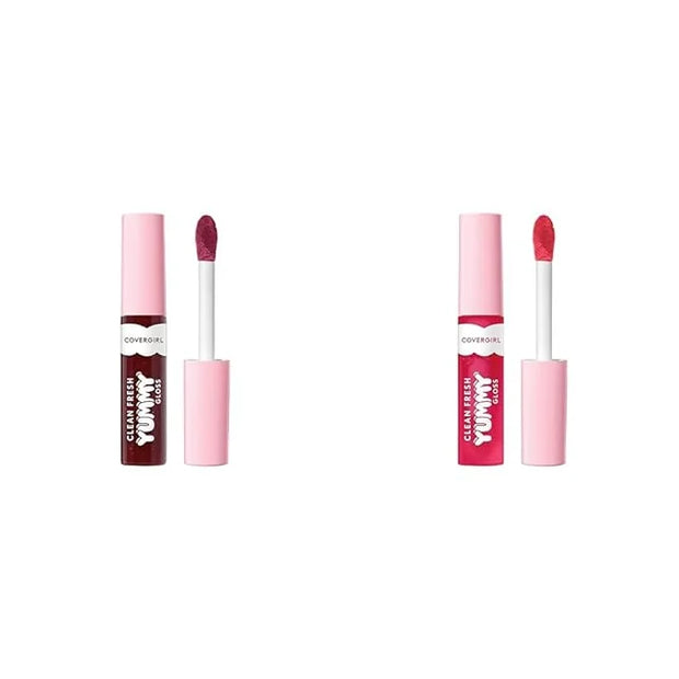 COVERGIRL Clean Fresh Yummy Gloss Lip Gloss 2 Pack - Acai You Later & You’re Just Jelly - Product Image