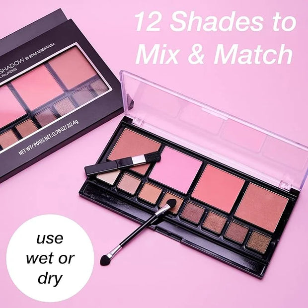 Women's Cosmetics NATURAL BEAUTY Blush and Eyeshadow Palette