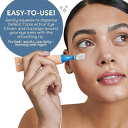 Nuria - Defend Triple Action Eye Cream for Dark Circles, Puffiness and Fine Lines, Nourishing Under Eye Cream with Ginseng...