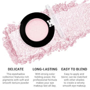 Monochrome Glitter Eyeshadow Makeup Palette, Highly Pigmented Rose Gold Eyeshadow Palette, Shimmer Pressed Powder Eye shad...