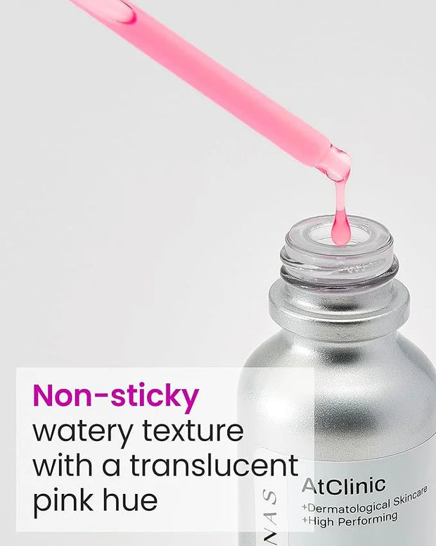 AtClinic Tranexamic Acid Pink Serum (1fl oz) - Improve Skin Tone and Hyperpigmentation, Ampoule for All Skin Types. Korean...