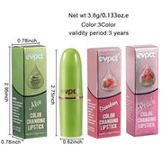 evpct 3Pcs Magic Color Changing Lipstick Long Lasting Waterproof 24 Hours Original for Women, Aloe Vera Strawberry Peach P...