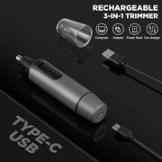 AREYZIN Nose Hair Trimmer for Men,Rechargeable Ear and Nose Trimmer Kit,Professional Painless Eyebrow Facial Hair Clipper,...
