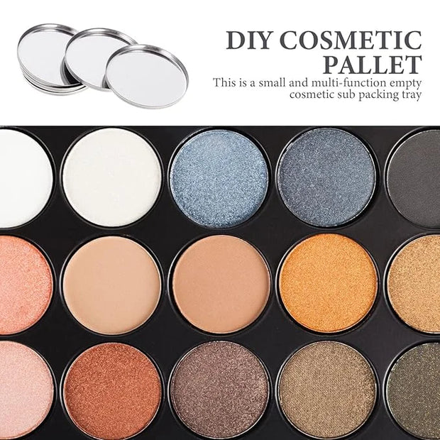 20pcs Metal Makeup Eyeshadow Jars Pan Palettes Tin