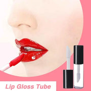 AMORIX 50PCS Mini Lip Gloss Tubes with Wand 1.2ml Empty Containers Clear Refillable Travel Lip Balm Bottles for Samples wi...