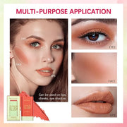 MEICOLY Multi Use Makeup Blush Stick,On-the-Go 2-in-1 Lip Cheek Cream Blush Stick,Waterproof Solid Face Blush Makeup Cheek...