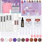 Lip Gloss Making Kit, 58PCS DIY Lip Gloss Kit, Lipgloss Making Kit for Women, Beginner, Girls, Moisturizing Lipgloss Base ...