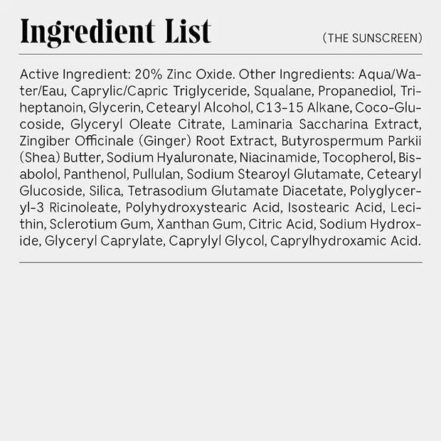 Nécessaire The Mineral Sunscreen SPF 30 PA+++. For The Body. Broad Spectrum. Zinc Oxide, Hyaluronic Acid, Niacinamide. Hyd...