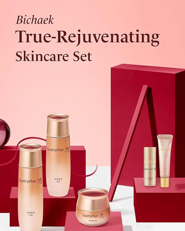 Sooryehan Bichaek True-Rejuvenating Skincare Set (206 ml/6.97 fl oz) - Radiant and Firm Skin, Skin Elasticity by LG Beauty...