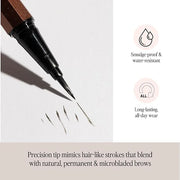 Billion Dollar Brows Raising Brows Liquid Brow Pen, Eyebrow Pen with a MicroTip Applicator Creates Natural Looking Brows E...