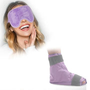 NEWGO Bundle of Cooling Eye Mask and Foot Ice Pack Purple - Product Image