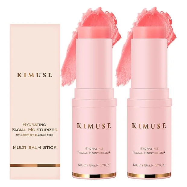 KIMUSE Hydrating Multi Balm Stick, All-in-One Hydrating Lip Balm Eye Cream Neck Cream Make Up Base, Reduce Wrinkle & Moist...