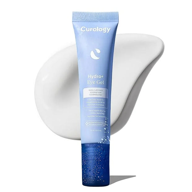 Curology Hydro+ Eye Gel, Hydrating Under Eye Cream with Hyaluronic Acid and Caffeine, 0.5 fl oz - Product Image