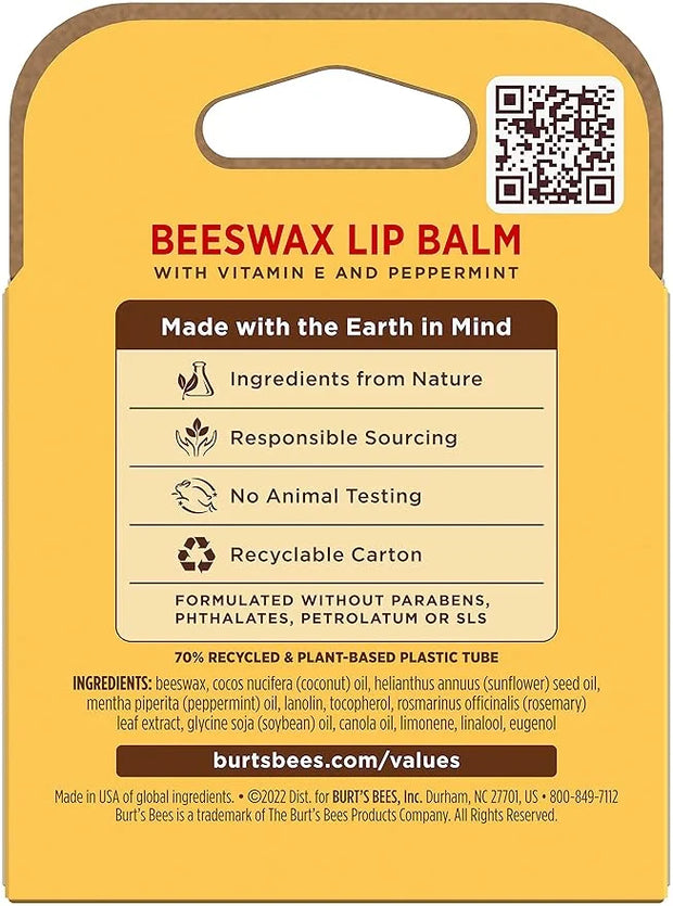 Beeswax Lip Balm Pack by Burts