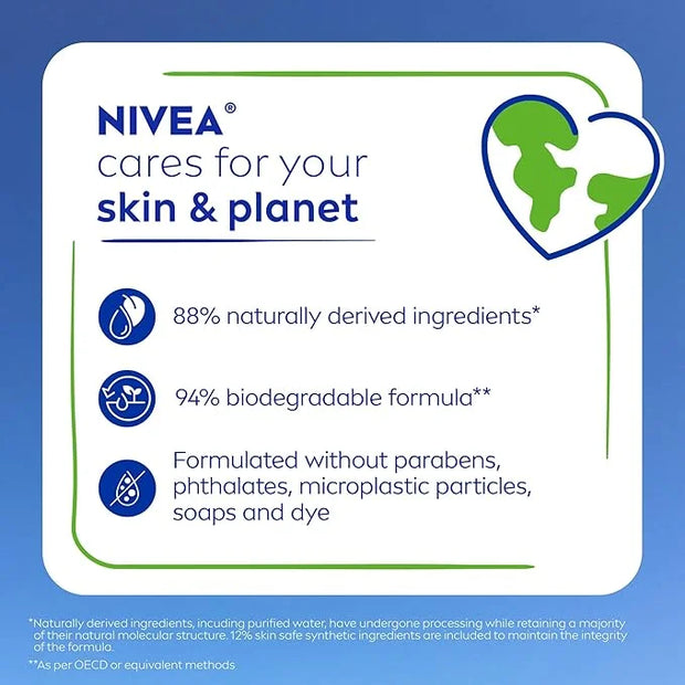NIVEA Nourishing Botanical Blossom Body Wash with Nourishing Serum, Moisturizing Body Wash for Women, Enriched with Provit...