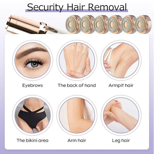 Gen 2 Replacement Heads for Flawless Facial Hair Remover, Shaver Pro Replacement Blades Heads Compatible with Finishing To...