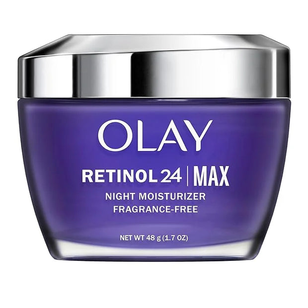 Olay Retinol Face Moisturizer, 24 MAX Anti-Aging Night Cream for Women, Fragrance-Free, Non Greasy - Anti-Wrinkle, Smooth ...