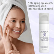 Florencia ALA Peptide Eye Cream - Anti-Aging Repair for Wrinkles, Fine Lines, Dryness - Hydrating, Nourishing, Firming, Mo...