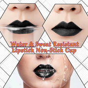 Black Velvet Matte Liquid Lipstick and Lip Liner Set - Smudge-proof, Long-lasting, Waterproof Black Lip Gloss Stain and Li...