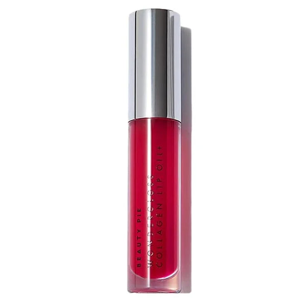 Beauty Pie Wondergloss Collagen Lip Oil + (Cherryo) – Hydrating, Plumping, Non-Sticky Gloss with Collagen AC Micro-Vectors...