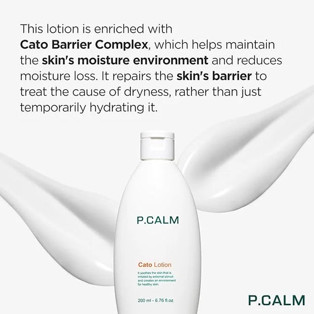 P.CALM Cato Lotion – Glutathione & Centella Asiatica for Hydrating, Soothing, Korean Vegan Facial Moisturizer for Sensitiv...